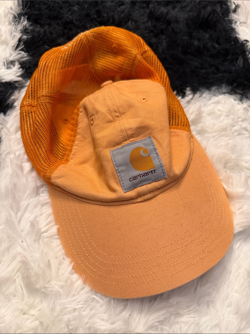 Carhartt Orange Mesh Back Cap